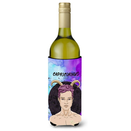 Capricorn Zodiac Sign Wine Bottle Beverge Insulator Hugger (Best Zodiac Sign For Capricorn)