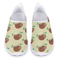 thumbnail image 1 of Doginthehole Zapatillas de deporte de malla con dibujos de perezosos para mujer, cómodas, para playa, de verano, 1 of 5