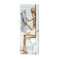 thumbnail image 1 of Halloween 3D Door Sticker Scary Skull Self Adhesive Door Decal, 1 of 8