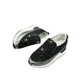 thumbnail image 2 of Bovxnpu Summer Sandals for Women 2024,Women's Closed Toe Wedge Sandals,Sports Black Sloping Heel Sports Shoes Suitable Women's Cutting Design Shiny Details Shoes, 2 of 5