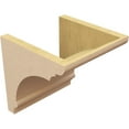 thumbnail image 5 of 10"W x 10"D x 10"H Wide Hughes Rough Cedar Woodgrain TimberThane Corbel, Primed Tan, 5 of 6
