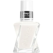 gel couture by essie gel-like nail polish, vegan, white, first fitting, 0.46 fl oz