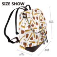 thumbnail image 2 of Vsdgher Baseball Sport Pattern PU Leather Backpack,Purse for Women Fashion Multipurpose Design Handbag Ladies Shoulder Bags Travel Backpack, 2 of 4