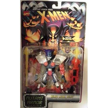 X Men Heavy Mutant Armor Series Heavy Metal Beast Armor Figure Toy Biz 1996