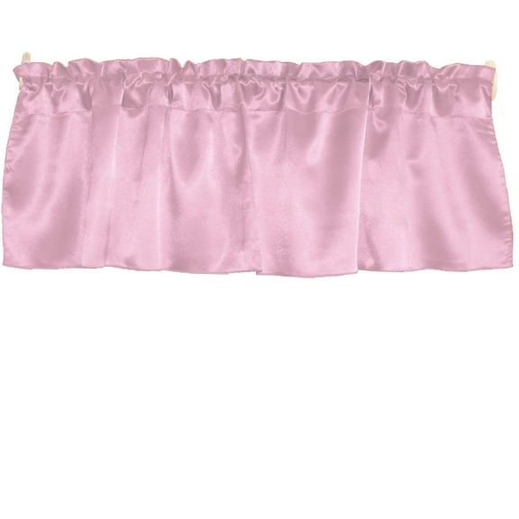 Shiny Smooth Satin Window Valance 58" Wide Mauve