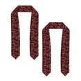 thumbnail image 2 of Haiem Red Line Pattern Graduation Stole 2024 | Premium Satin Sash for Graduation Ceremony, 2 of 7