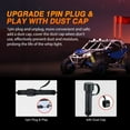 thumbnail image 4 of Nilight 2PCS 4FT RGB LED Whip Light with Spring Base Remote App Control w/DIY Chasing Patterns Turn Signal & Brake Lights for ATV UTV Polaris RZR Can-am Dune Buggy Jeep, 4 of 7