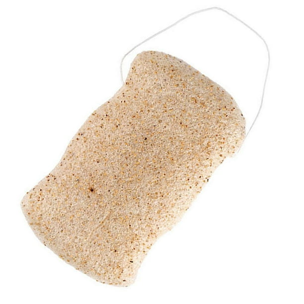 Facial Sponge Puff 1Set For Daily Use Skin Care Made Of Beige Natural Material With Cleaning Function