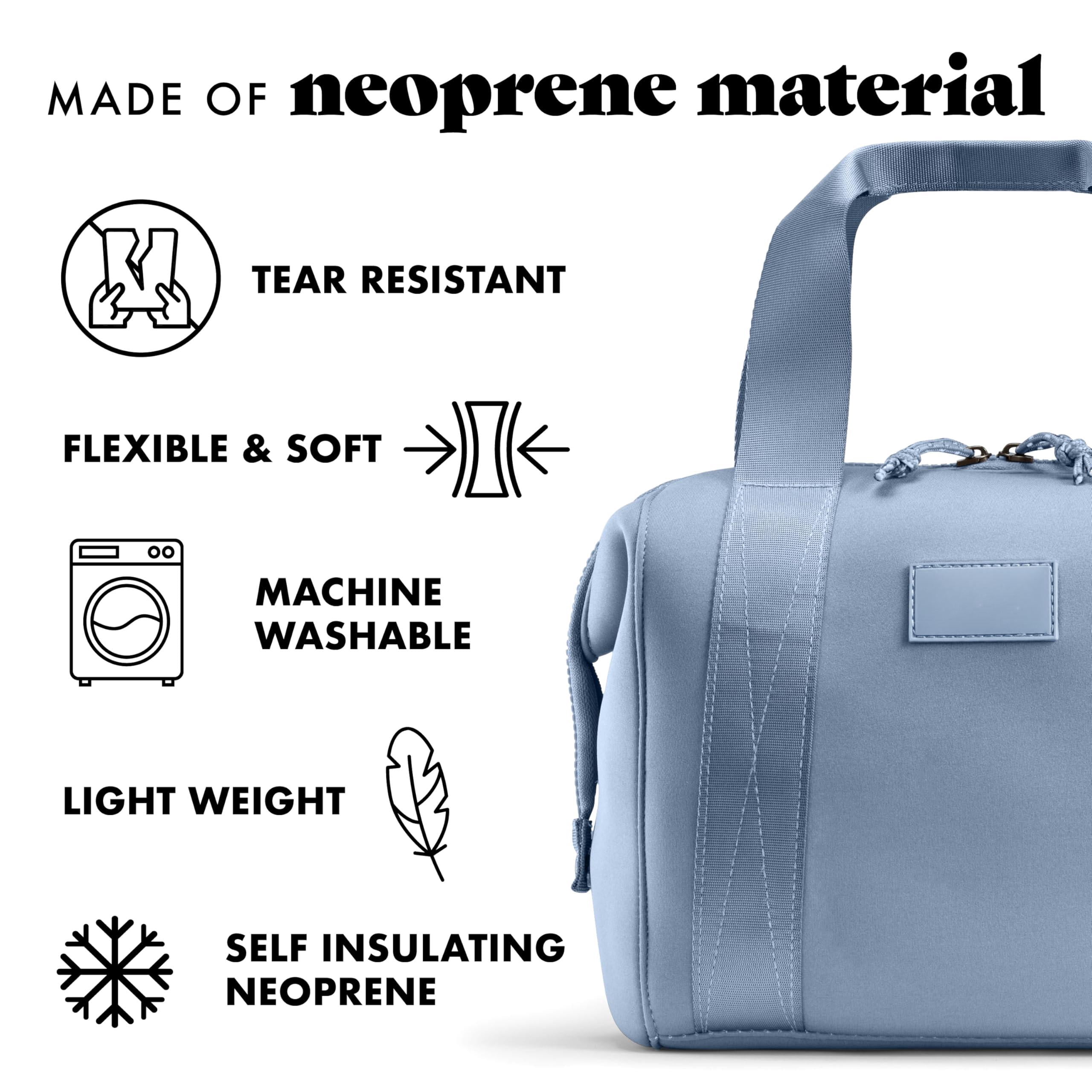 Remi Lunch Bag For Women Work - Neoprene Tote With Containers Ice Pack  Reusable Meal Prep Box Large Capacity Machine Washable Slate