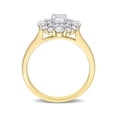 thumbnail image 5 of 0.98 Carat (Ctw) Lab-Created Cluster Moissanite Engagement Ring in 10K Yellow Gold for Women, 5 of 6