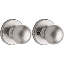 Kwikset 200P 15 CP Polo Hall and Closet Knob, Satin Nickel
