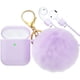 thumbnail image 1 of Funda para Airpod, funda de silicona con llavero de bola de piel compatible con Apple Airpods 2/1, 1 of 7