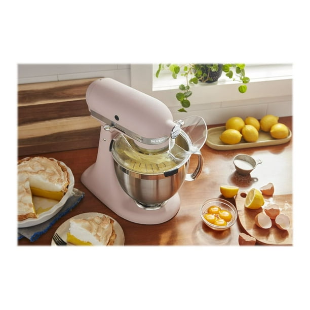 Artisan® Series 5 Quart Tilt-Head Stand Mixer with Premium Accessory Pack  Feather Pink KSM195PSFT