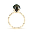 thumbnail image 2 of ANGARA Classic Solitaire Tahitian Cultured Pearl Ring in 14K Yellow Gold for Women | June Birthstone, Birthday, Anniversary, Jewelry Gift for Women | Pearl Ring, 2 of 7