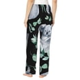 thumbnail image 3 of Xecao Cartoon Koala Bear Women's Straight Lounge Pajama Pants: The Epitome of Relaxed Sleepwear, 3 of 9