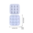 thumbnail image 3 of Bandeja de silicona para cubitos de hielo con forma de balón de fútbol | Molde para cubitos de hielo con forma de balón de fútbol | Molde para cubitos de hielo esféricos grandes con tapa, 3 of 6