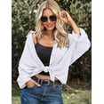 thumbnail image 7 of Zeagoo Button Down Shirts for Women Waffle Boyfriend Work Shacket Loose Long Sleeve Collared Fall Tops, 7 of 7