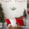 thumbnail image 7 of Sanmadrola Christmas Decoration Wall Clock Home Indoor Decor Silent Non Ticking Wooden 12'' Christmas Tree, 7 of 7