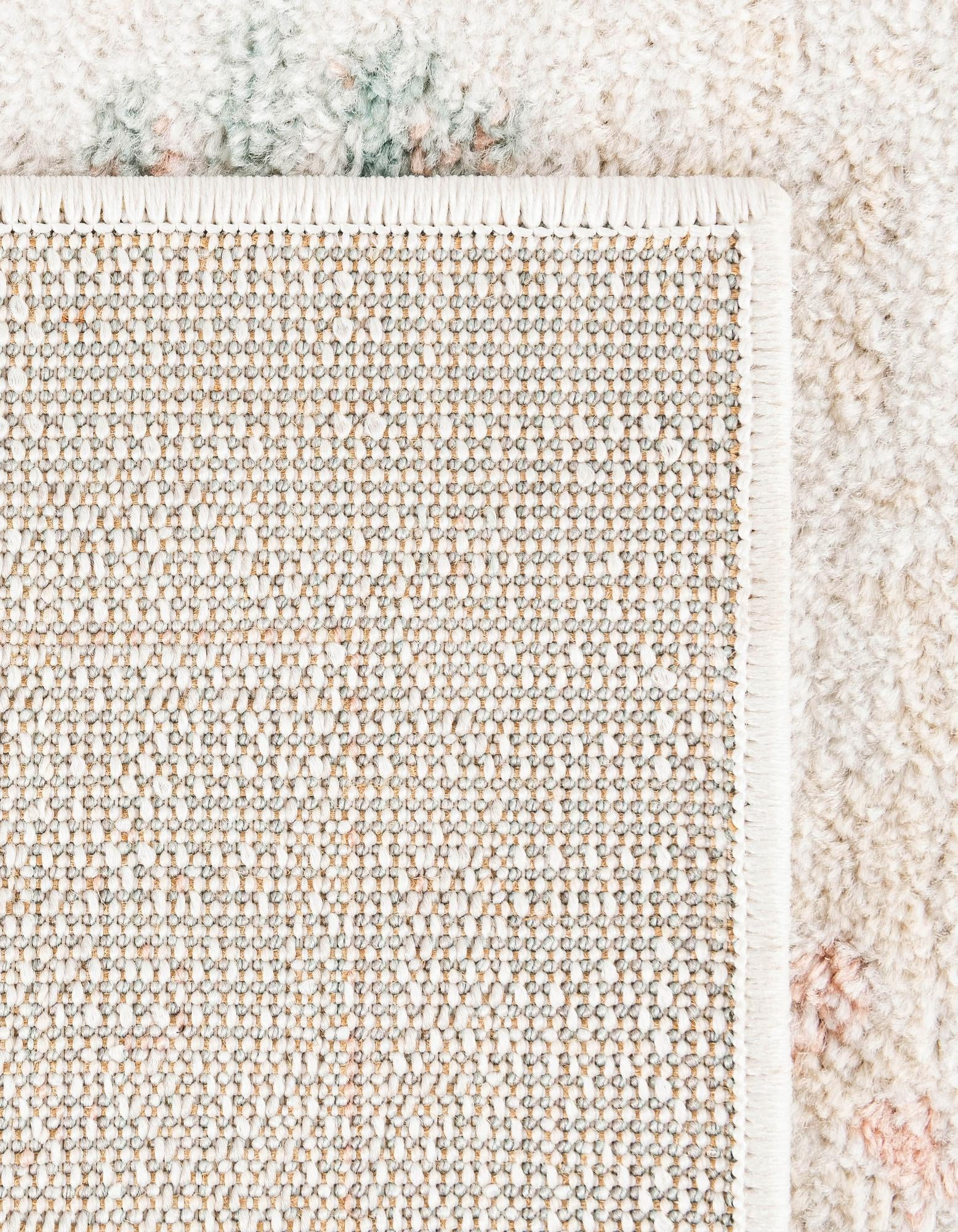 Unique Loom Madeline Vintage Collection Area Rug - Jackson (2' x 6' Runner Ivory/Pink)