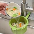 thumbnail image 5 of Hanging Food Waste Catcher for Sink, Sink Strainer Basket with Press Dumping, Faucet Mounted Sink Food Strainer, Self-Cleaning Sink Trash Catcher Sink Corner Strainer for Dish Sponge, 5 of 6