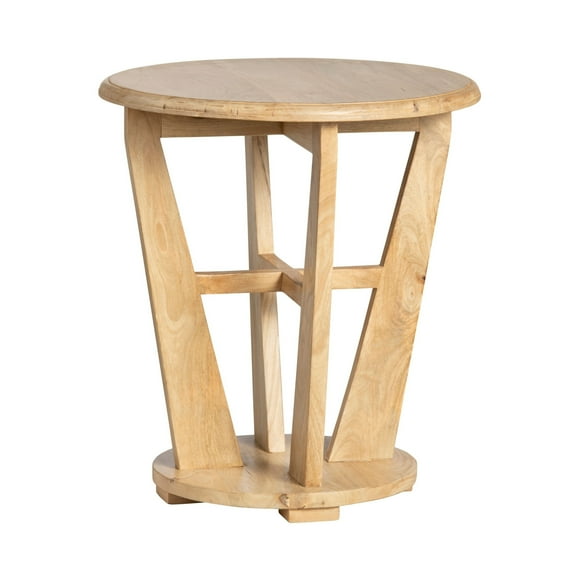 Crestview Collection Roswell Mango Wood End Table, Natural