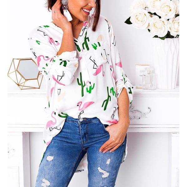 cactus print shirt womens