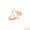 Yellow, variant on Solid Gold Christian Fish Ichthys Ring (10K White Gold,Size 5)