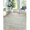 thumbnail image 2 of EORC Silver   Handloomed Wool Contemporary Super Grass Rug, 9' x 12', 2 of 9