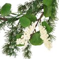 thumbnail image 2 of Christmas Garland With Snow Berries, Green Leaves Decor, Artificial Christmas Garland For Indoor Outdoor Garden Gate Front Door Home Wall Window Stair Decor, 2 of 7