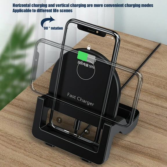AZXY Wireless Charger,Charging Stand for Phone,Charging Stations,Desk Adjustable Magnetic Fast Charger Compatible for Smart Watch Phone Apple Android Iphone Samsung Devices