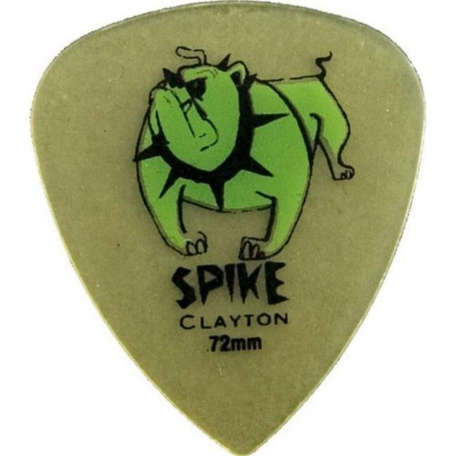 Clayton USSS80-12 Spike Ultem Gold Sharp Standard Guitar Picks, 0.80 mm - 12 Pieces