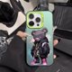 thumbnail image 3 of Case for IPHONE11 12 Color Silver Laser 3PROMAX 14PRO 15 15PRO Personality Anti-drop 15PROMAX Tide Cool Bear Mobile Phone Case, 3 of 5