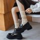 thumbnail image 5 of Calcetines para niños, calcetines para otoño e invierno, calcetines para niños, calcetines apilados, serie de flores, tubos largos en primavera y verano (4 pares), 5 of 5
