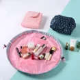 thumbnail image 4 of Women Drawstring Cosmetic Bag Travel Storage Makeup Bag Organizer Foldable Make Up Pouch Portable Waterproof Toiletry Case red, 4 of 6