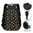 thumbnail image 3 of Fuzoiu Christmas Gold Deers Print USB Backpack with Charging Port,Laptop Backpack,Business Travel Durable Laptops Backpack, for School, Work, Travel & Outdoor Activities, 3 of 7
