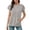 A-Grey176, variant on Yuanlong Women's Tshirts Crew Neck Short Sleeve Pocketed Sweatshirt Style Tops Casual Solid Color Elegant Tee Shirts
