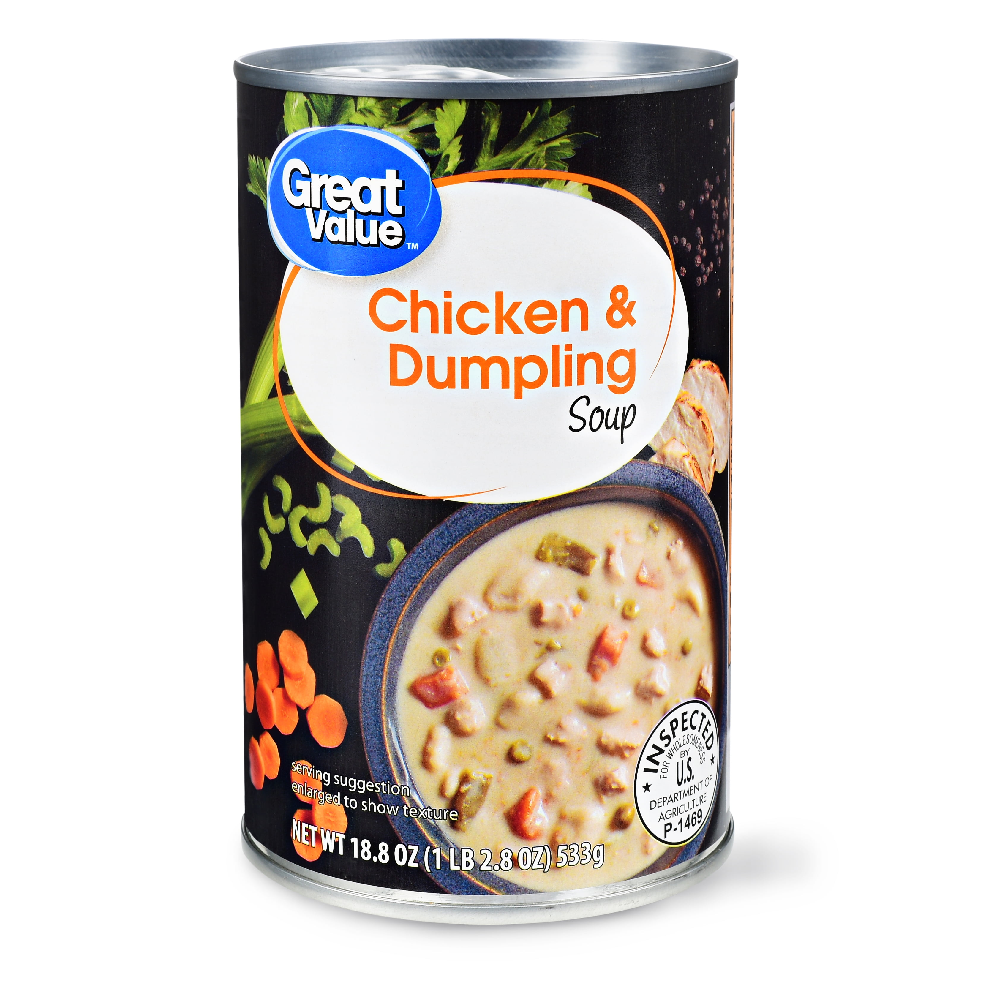 Great Value Chicken & Dumpling Soup, 18.8 oz