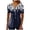 Dark Blue, variant on Womens Athletic Tops Running Shirts Women Workout Top Womens Tech Shirts Stretch T Shirt Tops Loose Fit Spandex Shirt Women T Sports for Athletic Wear Short Black M