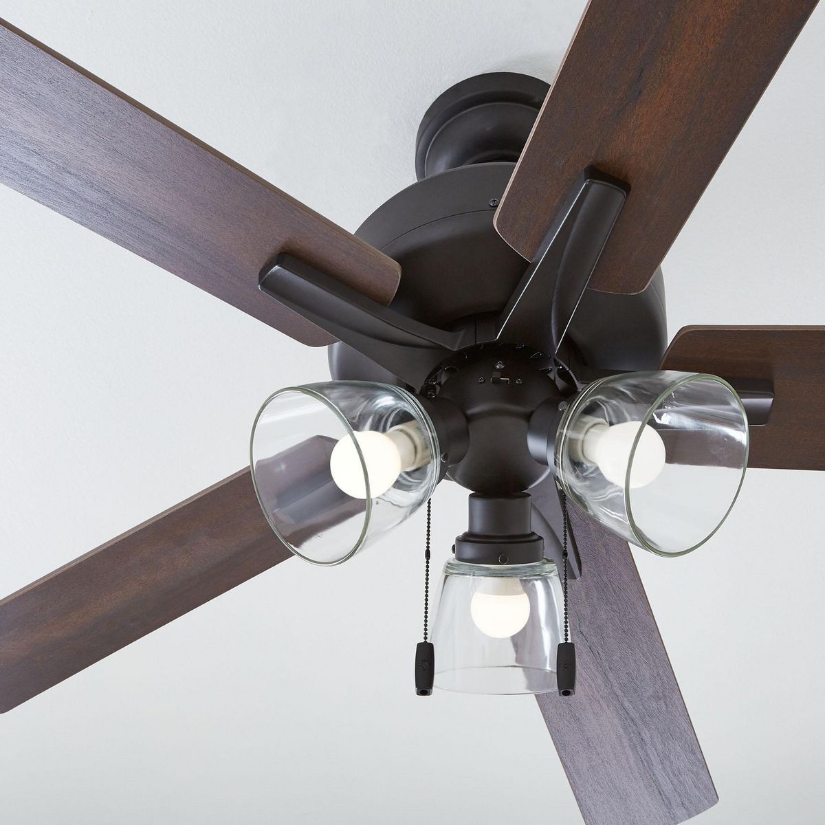 Better Homes & Gardens 52" Bronze Coastal Ceiling Fan, 5 Reversible Blade, 3 LED Bulbs Included - image 3 of 10
