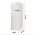 thumbnail image 6 of Frigidaire 7.5 Cu. ft. Top Freezer Refrigerator, Apartment Size 2-Door Fridge for Kitchen, Office, White, 6 of 13