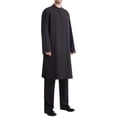 thumbnail image 6 of FNFYFH Men's Thobe and Pants Sets Long Sleeves Arab Muslim Wear Calf Length Muslim Men Clothing, 6 of 10