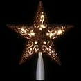 thumbnail image 3 of Northlight Lighted Glittered 5 Point Cut-Out Star Christmas Tree Topper - 9.75" -Red - Clear Lights, 3 of 6