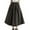 Black, variant on Giftesty Women's Autumn Winter Wool Blend Plaid Elastic High Waist A-Line Midi Skirt for Daily Casual Wear