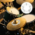 thumbnail image 4 of EeaseCA Ensemble Durable Tambour Cymbale Cloche Robuste Hi-hat Cloche Compacte Argent Cymbale Bronze, 4 of 8