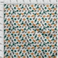 thumbnail image 4 of oneOone Cotton Poplin Orange Fabric Asian Floral Fabric For Sewing Printed Craft Fabric By The Yard 56 Inch Wide, 4 of 4