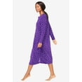 thumbnail image 3 of Dreams & Co. Plus Size Long-Sleeve Henley Print Sleepshirt, 3 of 3