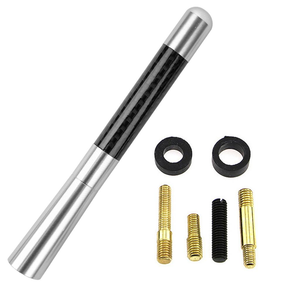 Bullet Antenna Car Antenna Carbon Fiber Polished Black Finish Car