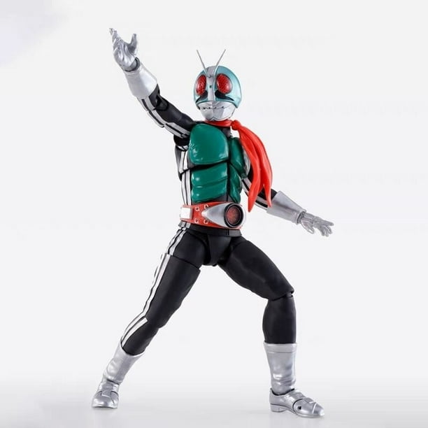 Bandai Shf Kamen Rider Kamen Sakurajima N ° 1 versión enmascarada Rider 2 Modelo de muñecas Pvc Anime figura de acción juguetes para niños regalos