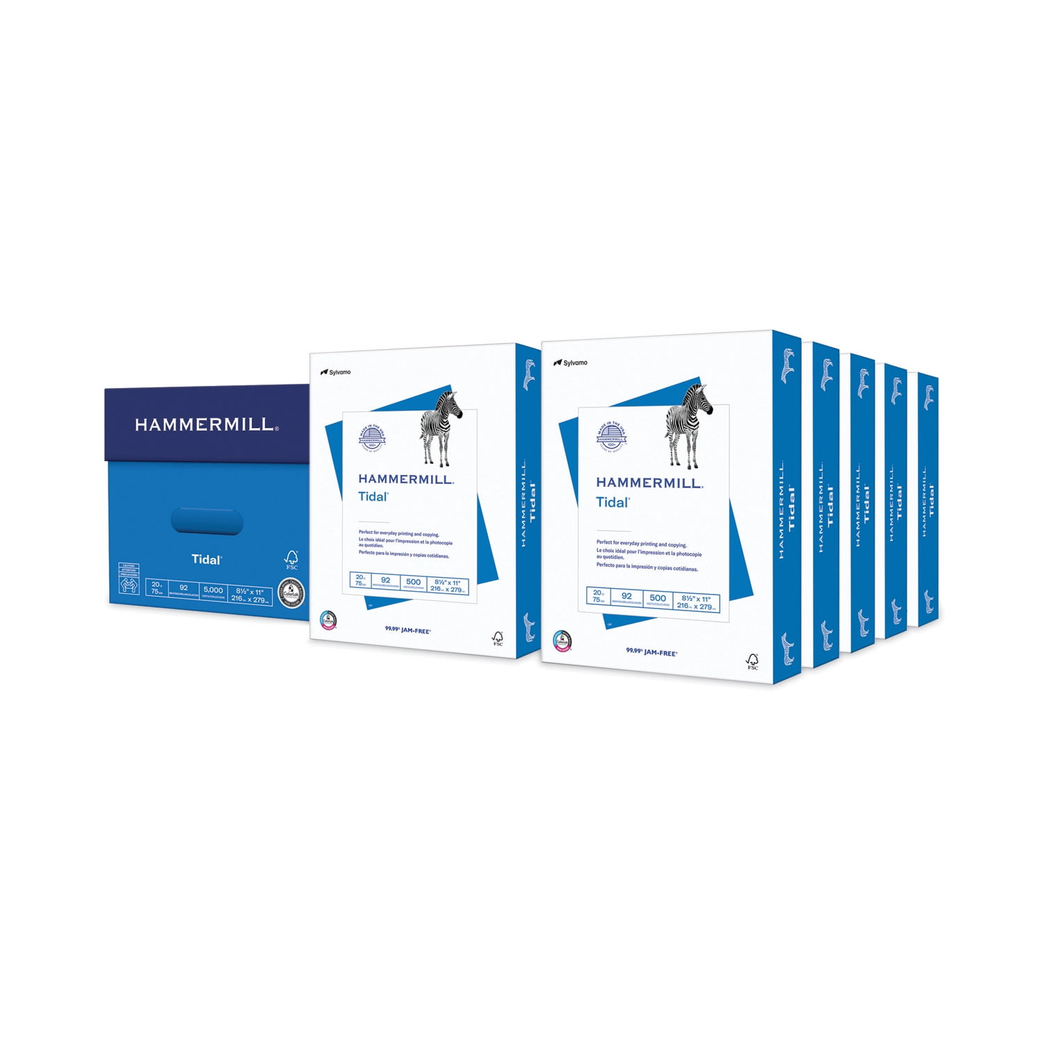 Hammermill Paper, Tidal Printer Paper, 8.5 x 11 Paper, Letter Size, 20lb, 92 Bright - 1 Pallet / 40 Cartons (162008P)