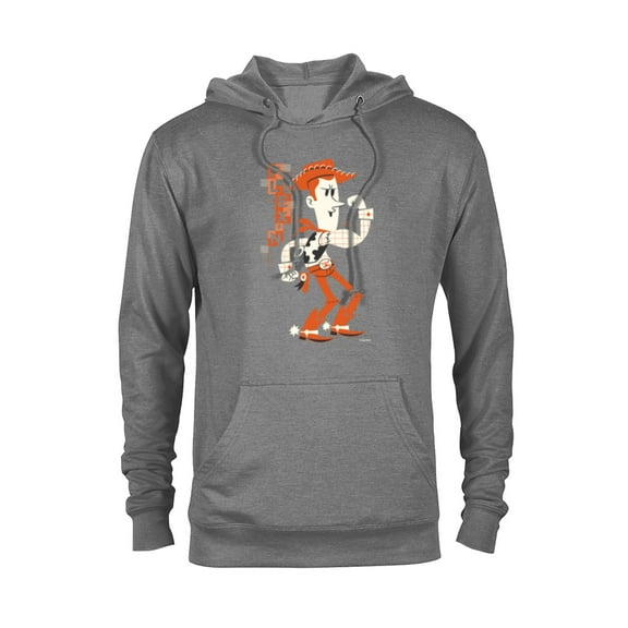 Disney and Pixar’s Toy Story Woody Flexin’ Stylized - Pullover Hoodie for Adults - Customized-Athletic Heather